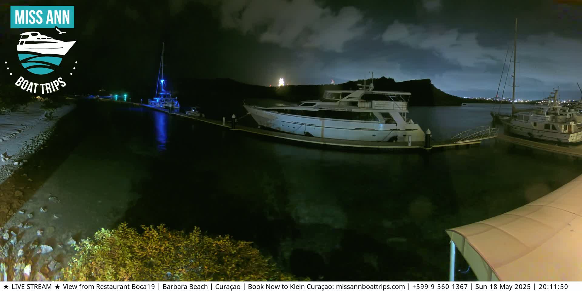 Carribean, Curacao, Santa Barbara Beach Boat Trips Live Cam - Curacao, Curaçao, Netherland