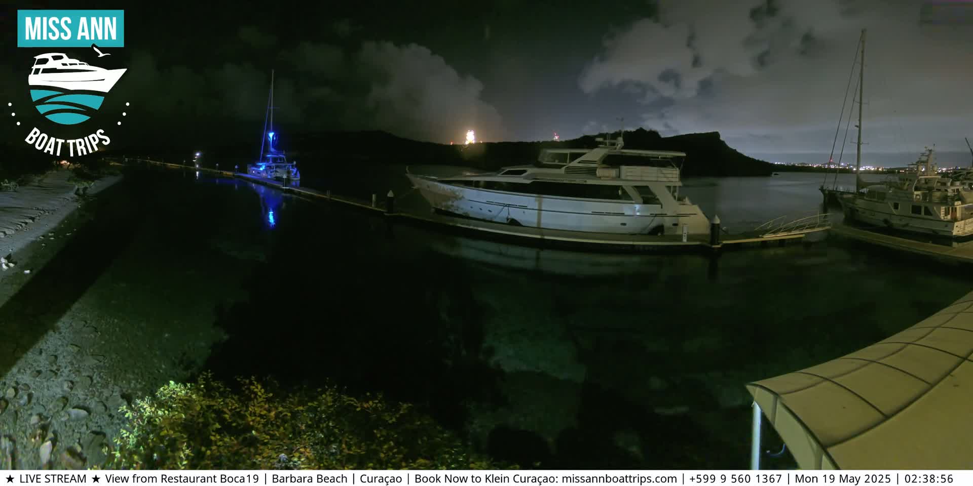 Carribean, Curacao, Santa Barbara Beach Boat Trips Live Cam - Curacao, Curaçao, Netherland