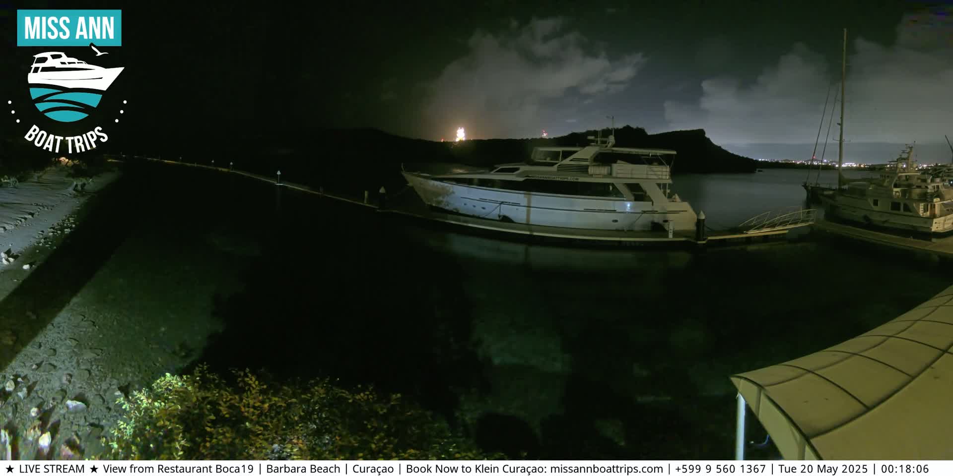Carribean, Curacao, Santa Barbara Beach Boat Trips Live Cam - Curacao, Curaçao, Netherland