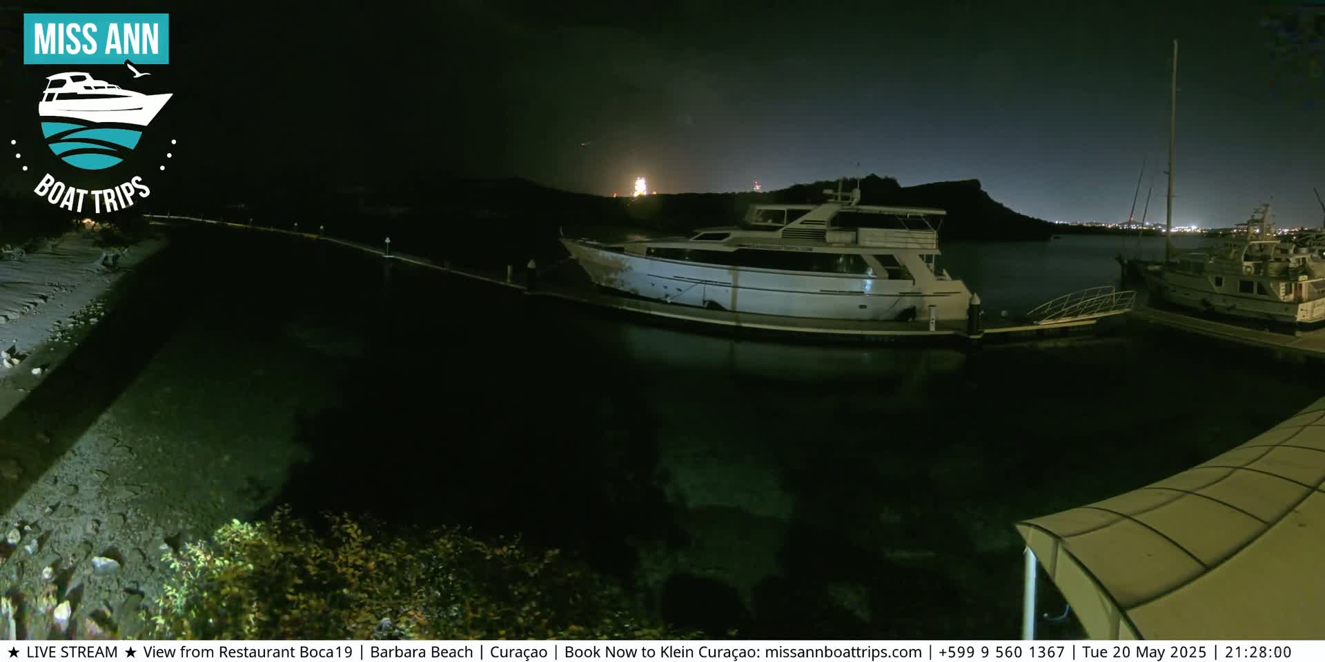 Carribean, Curacao, Santa Barbara Beach Boat Trips Live Cam - Curacao, Curaçao, Netherland