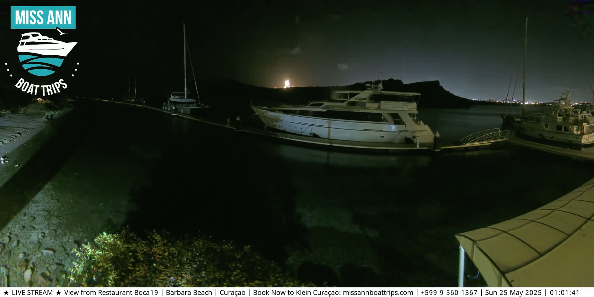 Carribean, Curacao, Santa Barbara Beach Boat Trips Live Cam - Curacao, Curaçao, Netherland