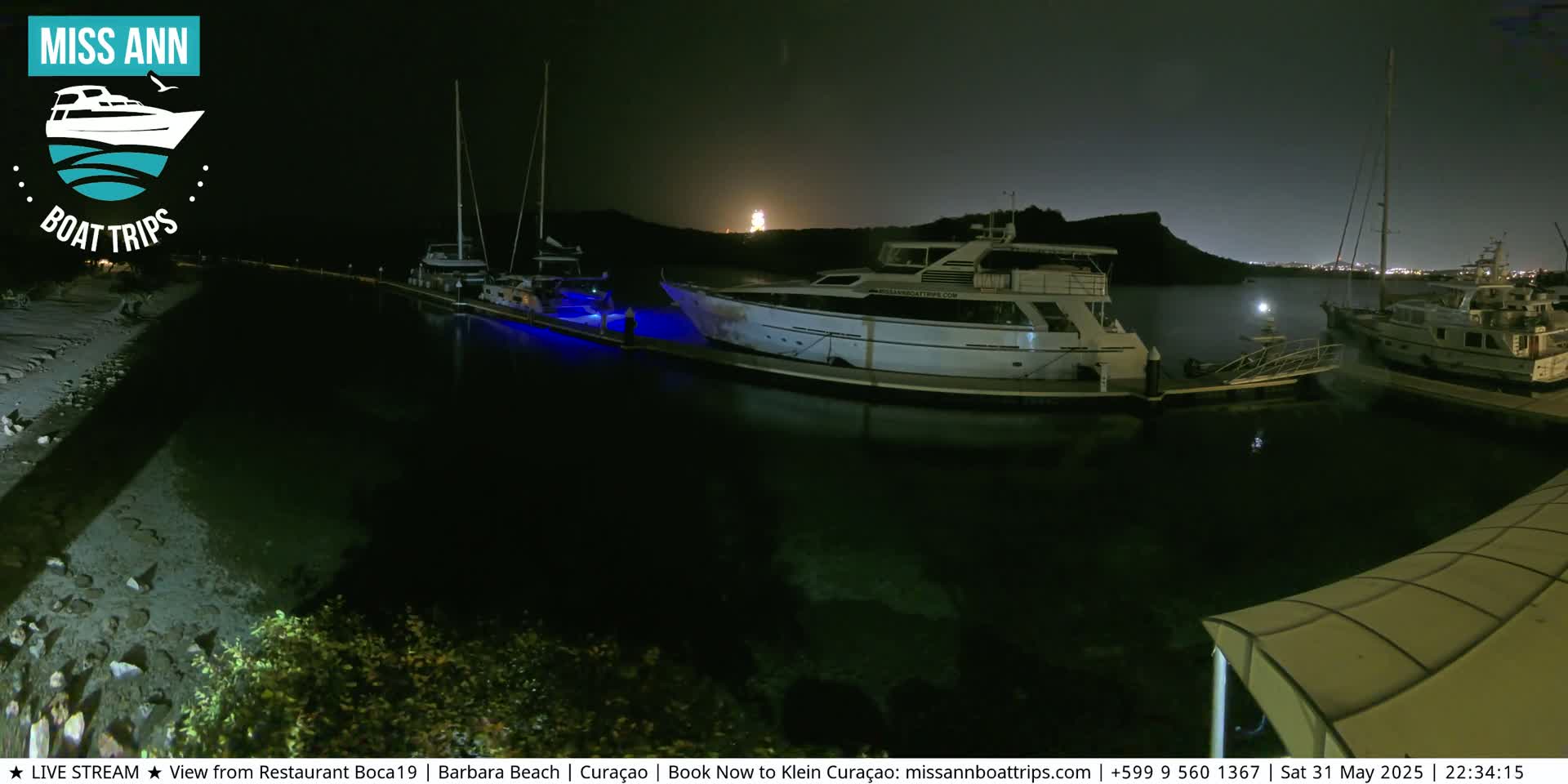 Carribean, Curacao, Santa Barbara Beach Boat Trips Live Cam - Curacao, Curaçao, Netherland
