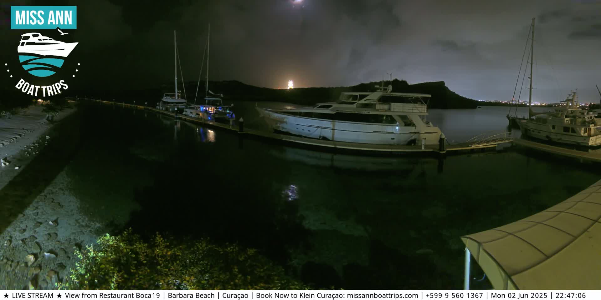 Carribean, Curacao, Santa Barbara Beach Boat Trips Live Cam - Curacao, Curaçao, Netherland
