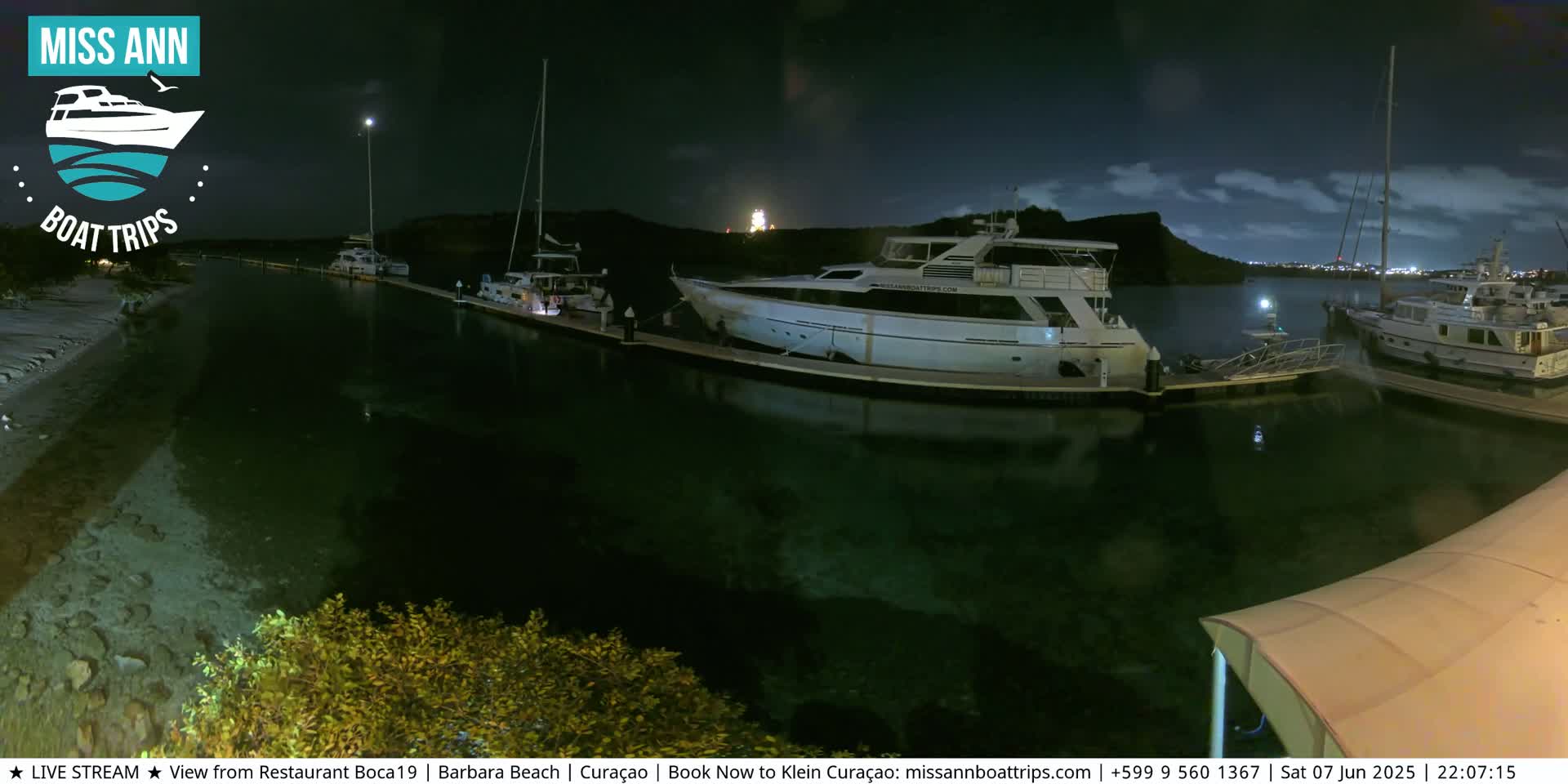 Carribean, Curacao, Santa Barbara Beach Boat Trips Live Cam - Curacao, Curaçao, Netherland