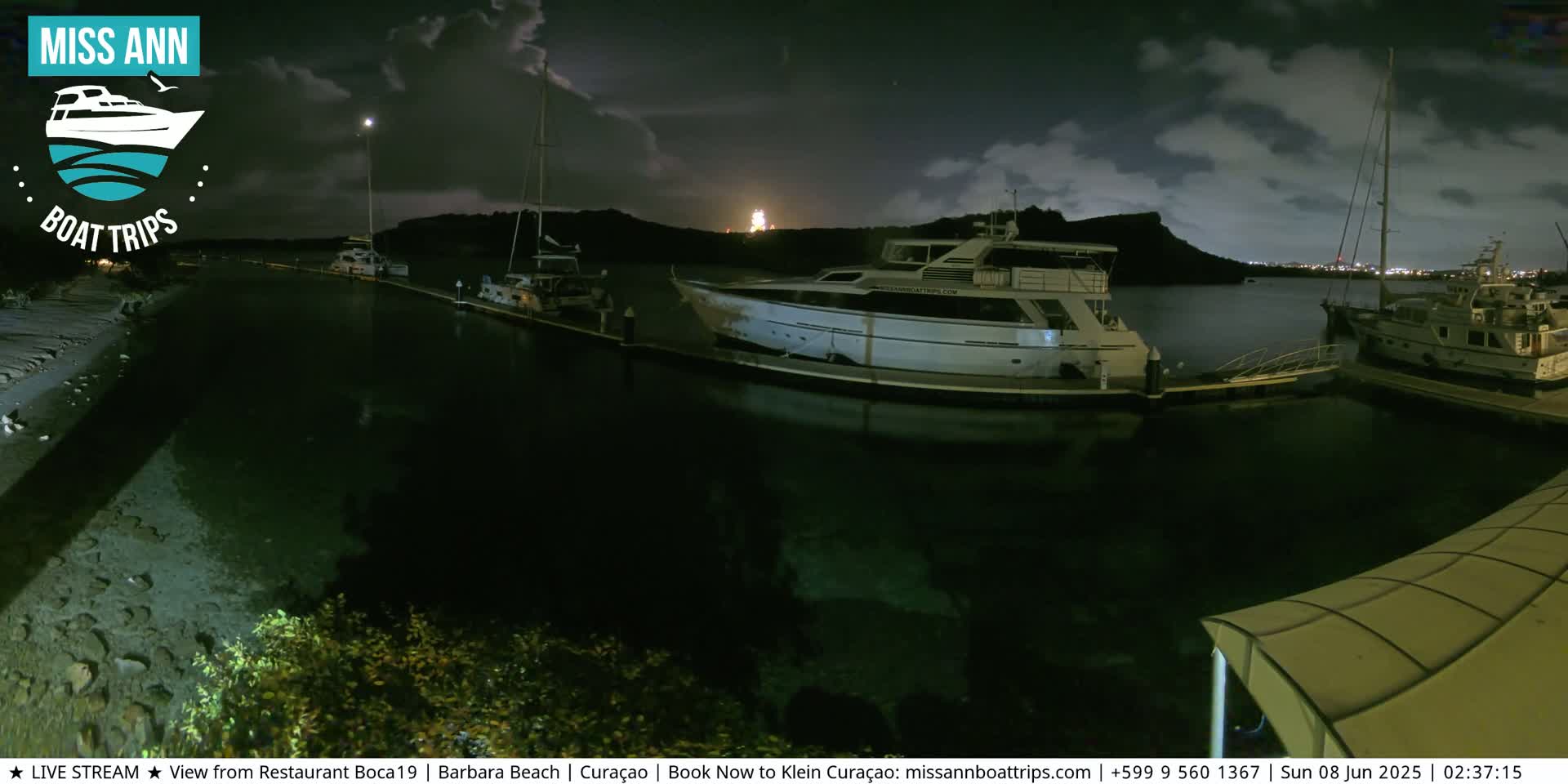 Carribean, Curacao, Santa Barbara Beach Boat Trips Live Cam - Curacao, Curaçao, Netherland