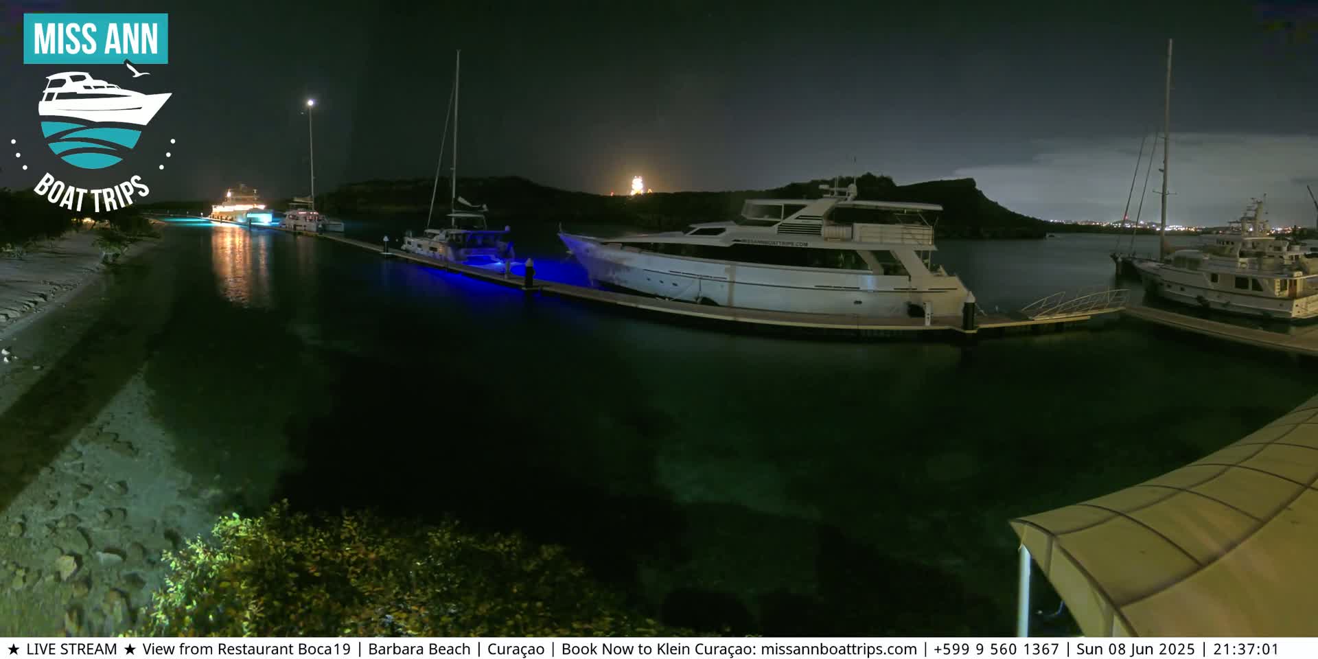 Carribean, Curacao, Santa Barbara Beach Boat Trips Live Cam - Curacao, Curaçao, Netherland