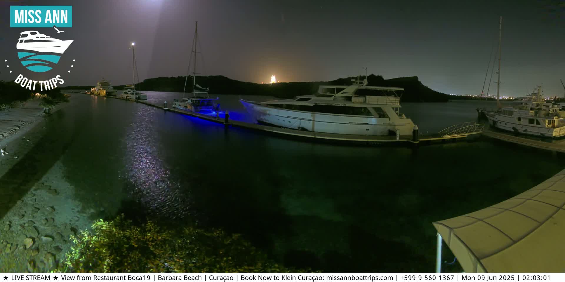 Carribean, Curacao, Santa Barbara Beach Boat Trips Live Cam - Curacao, Curaçao, Netherland