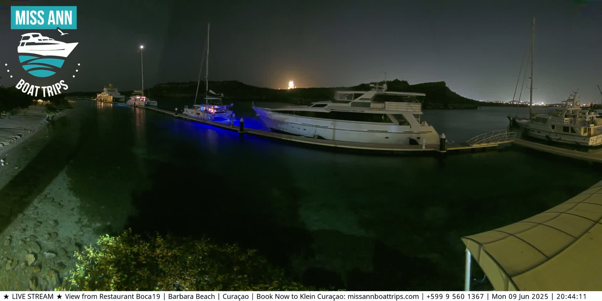 Carribean, Curacao, Santa Barbara Beach Boat Trips Live Cam - Curacao, Curaçao, Netherland