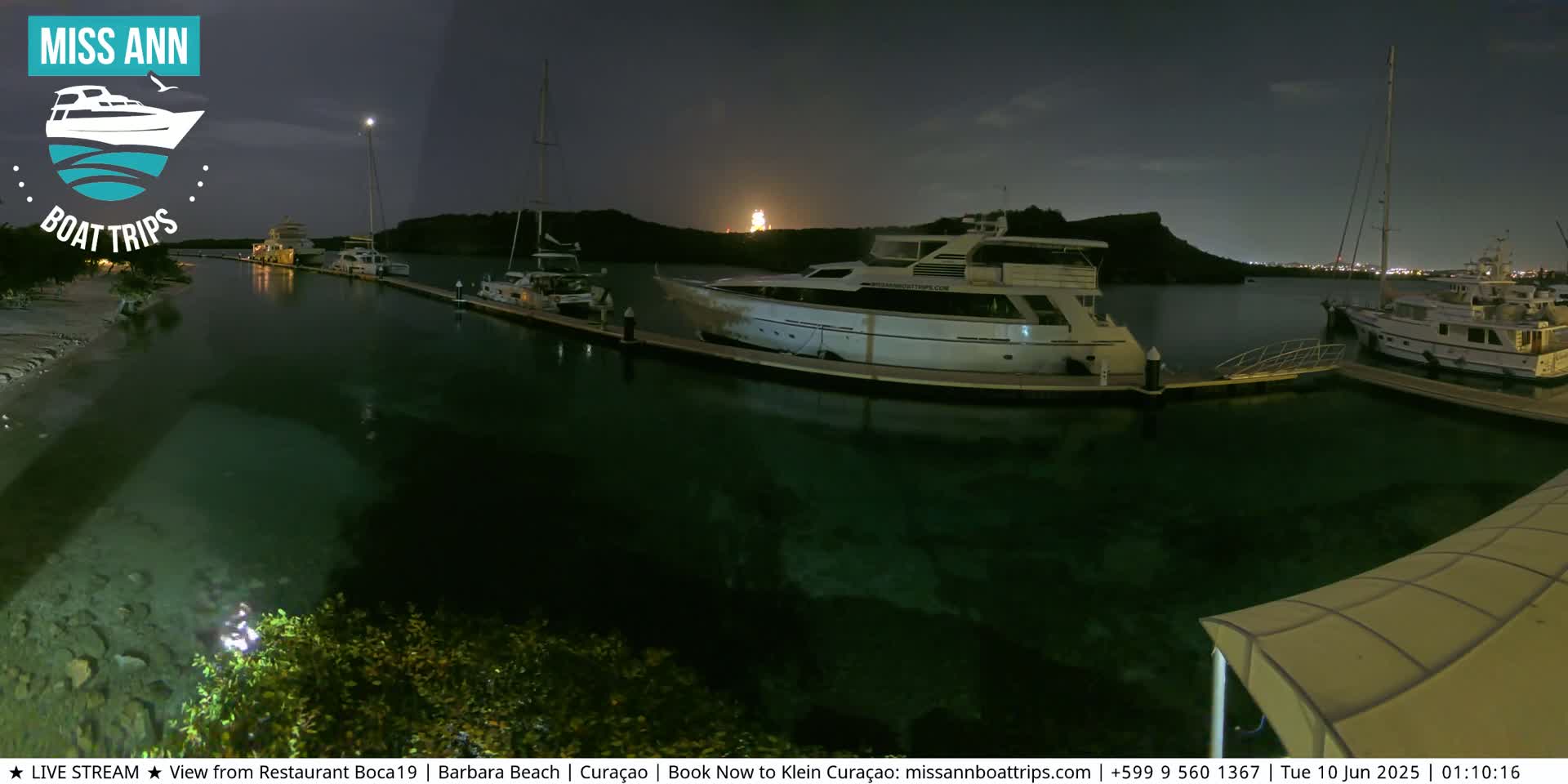 Carribean, Curacao, Santa Barbara Beach Boat Trips Live Cam - Curacao, Curaçao, Netherland