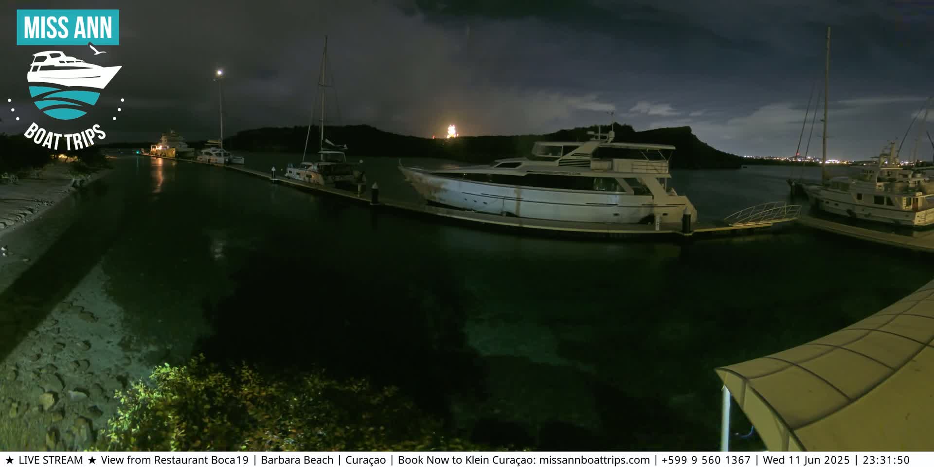 Carribean, Curacao, Santa Barbara Beach Boat Trips Live Cam - Curacao, Curaçao, Netherland