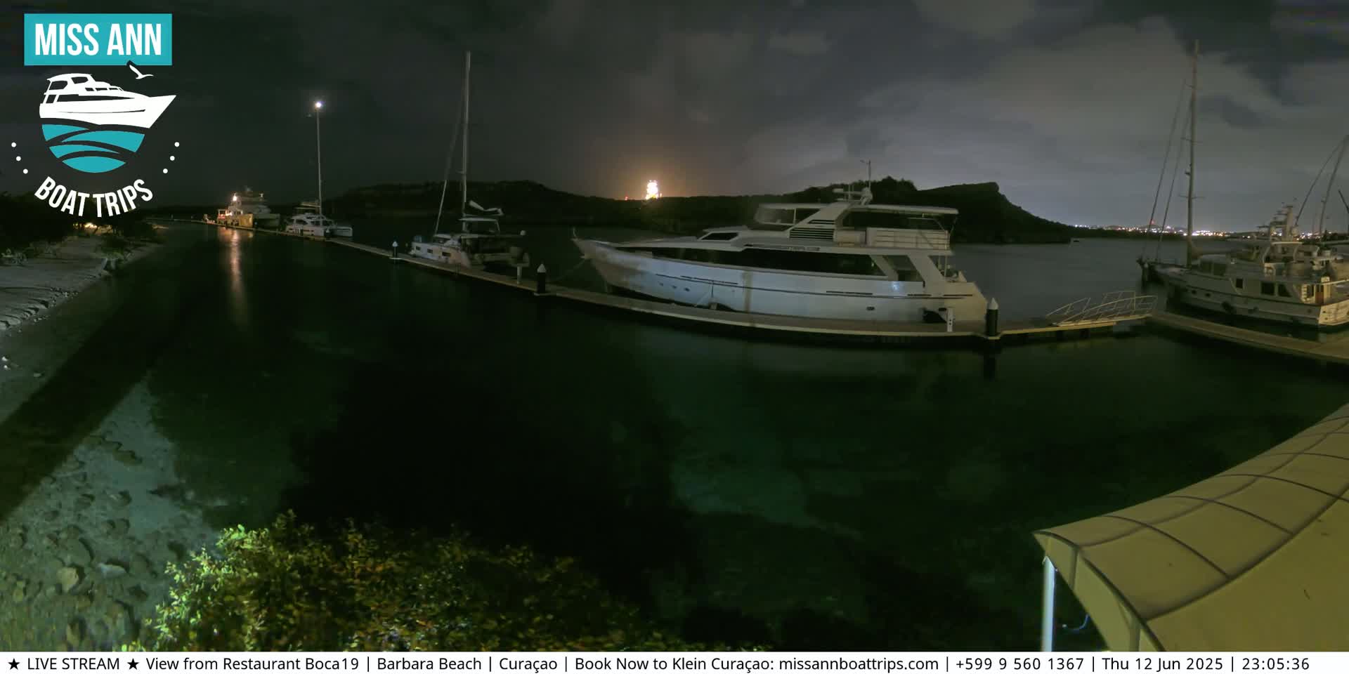 Carribean, Curacao, Santa Barbara Beach Boat Trips Live Cam - Curacao, Curaçao, Netherland