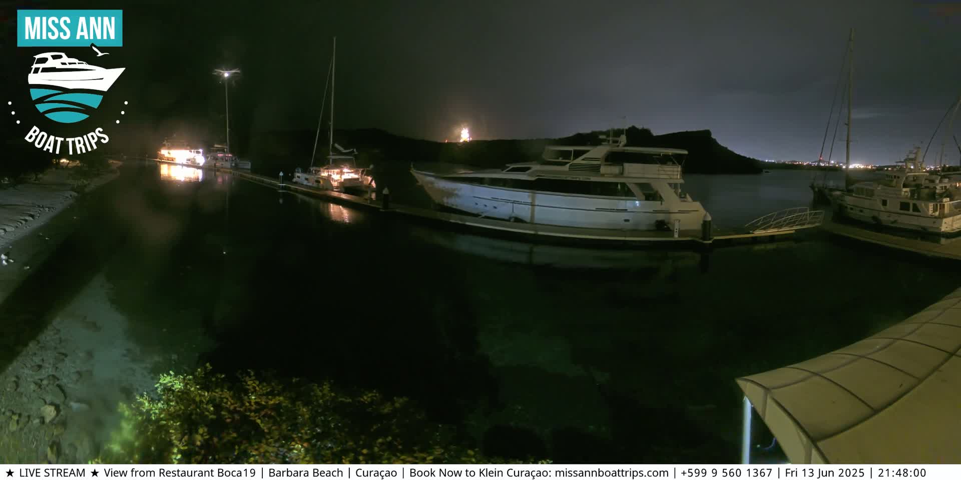 Carribean, Curacao, Santa Barbara Beach Boat Trips Live Cam - Curacao, Curaçao, Netherland