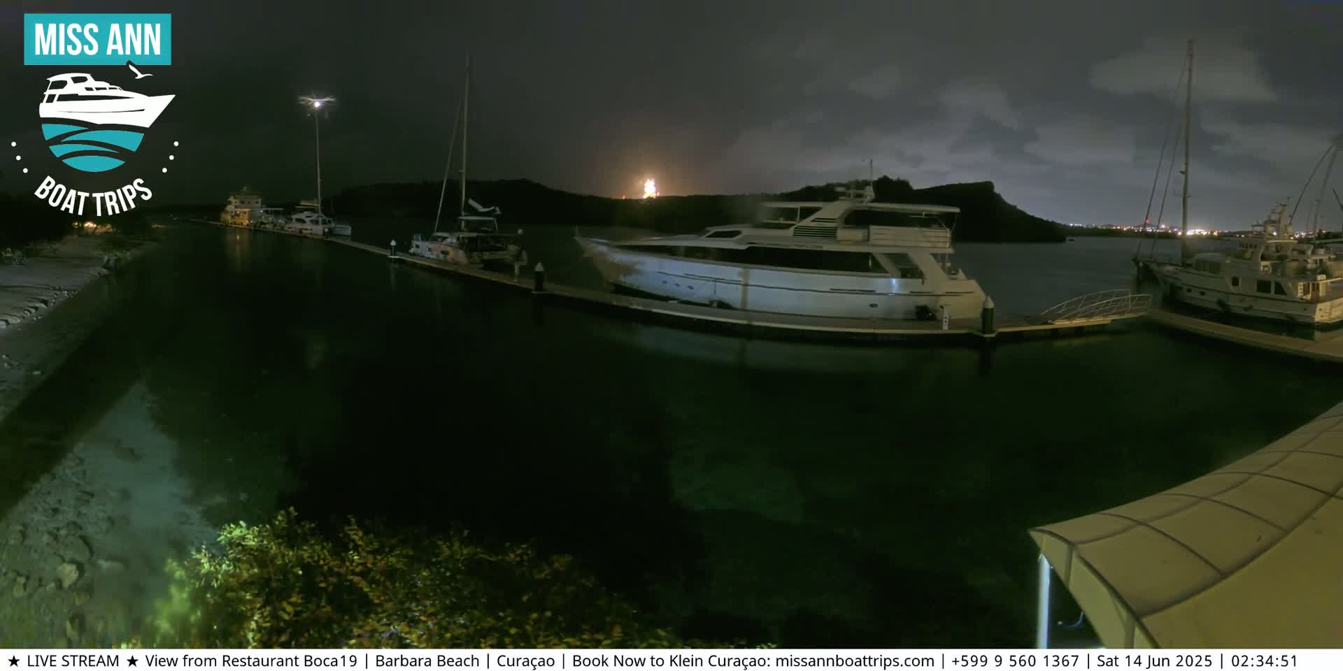 Carribean, Curacao, Santa Barbara Beach Boat Trips Live Cam - Curacao, Curaçao, Netherland