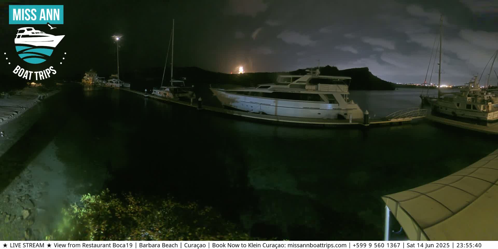 Carribean, Curacao, Santa Barbara Beach Boat Trips Live Cam - Curacao, Curaçao, Netherland
