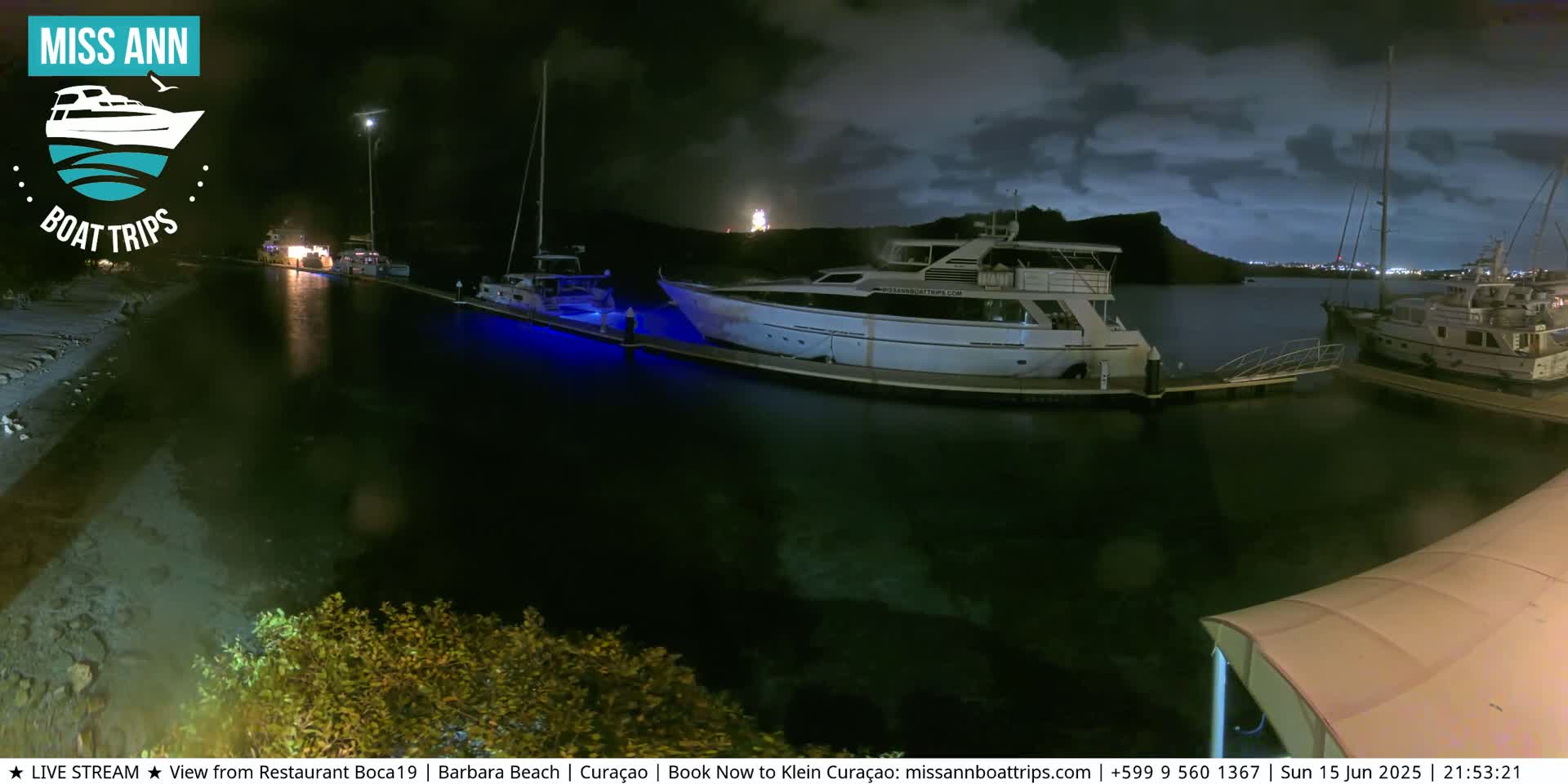 Carribean, Curacao, Santa Barbara Beach Boat Trips Live Cam - Curacao, Curaçao, Netherland