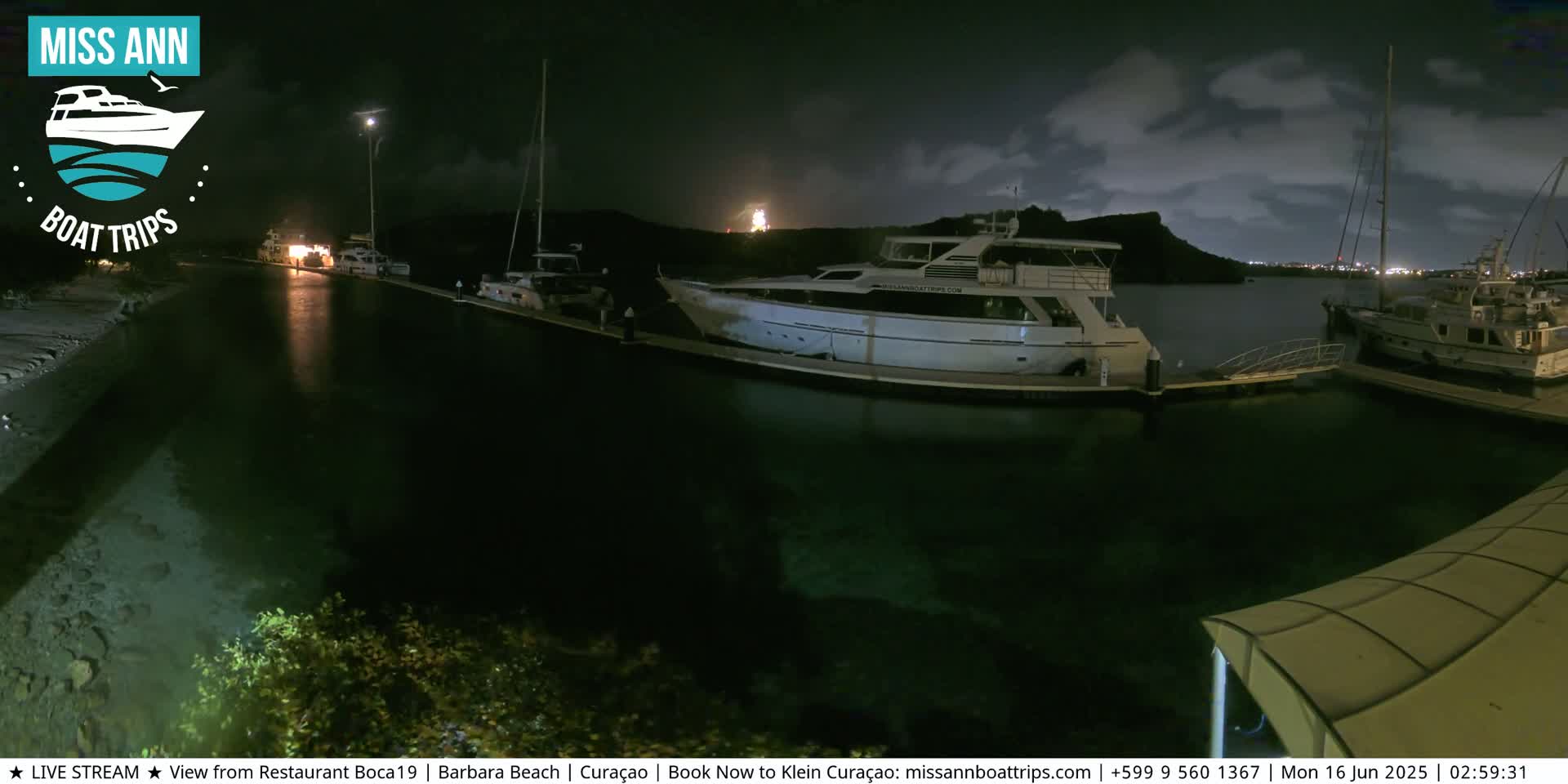 Carribean, Curacao, Santa Barbara Beach Boat Trips Live Cam - Curacao, Curaçao, Netherland