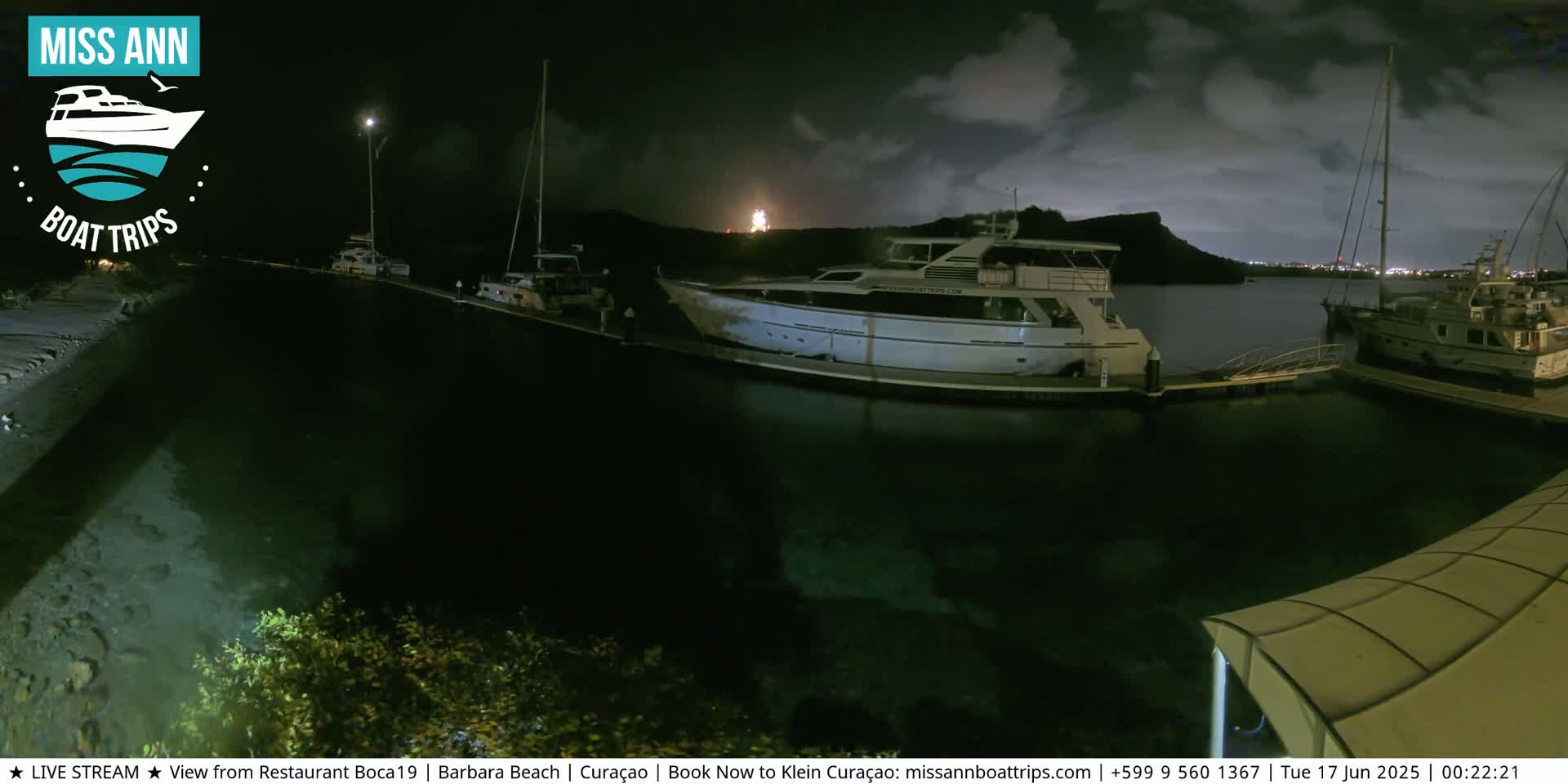 Carribean, Curacao, Santa Barbara Beach Boat Trips Live Cam - Curacao, Curaçao, Netherland