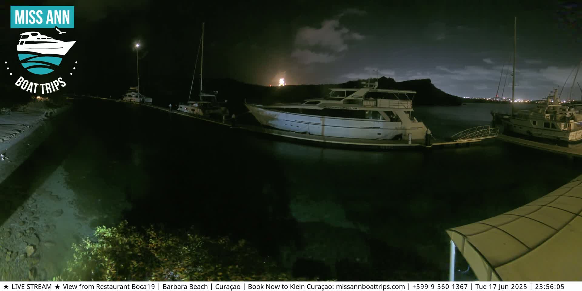 Carribean, Curacao, Santa Barbara Beach Boat Trips Live Cam - Curacao, Curaçao, Netherland