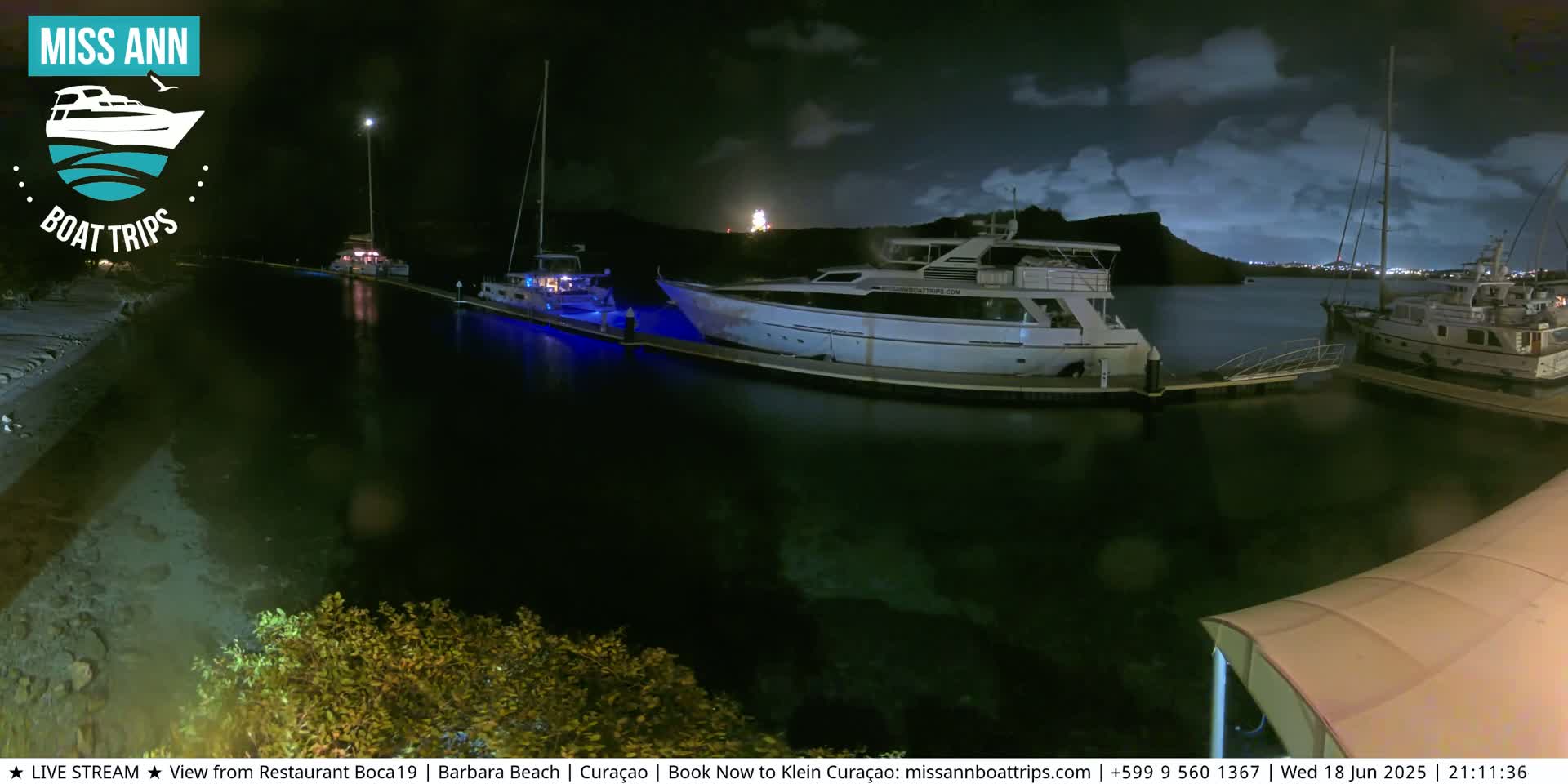 Carribean, Curacao, Santa Barbara Beach Boat Trips Live Cam - Curacao, Curaçao, Netherland