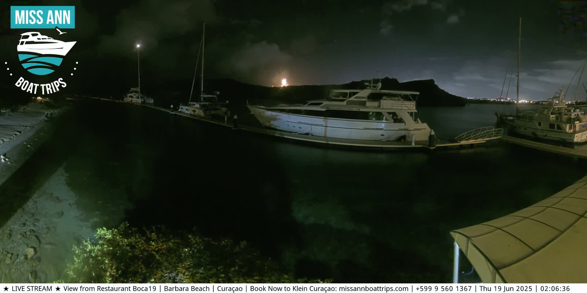 Carribean, Curacao, Santa Barbara Beach Boat Trips Live Cam - Curacao, Curaçao, Netherland