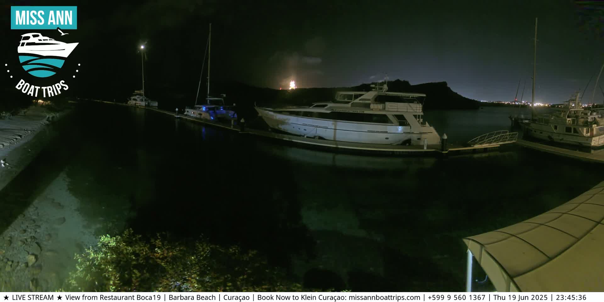 Carribean, Curacao, Santa Barbara Beach Boat Trips Live Cam - Curacao, Curaçao, Netherland