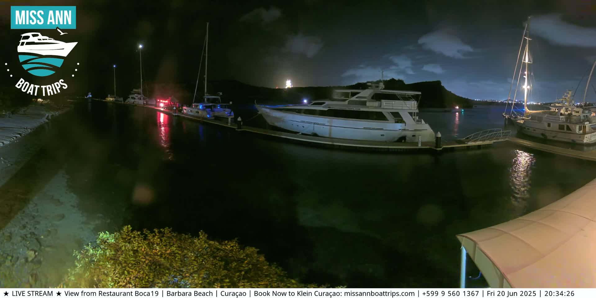 Carribean, Curacao, Santa Barbara Beach Boat Trips Live Cam - Curacao, Curaçao, Netherland