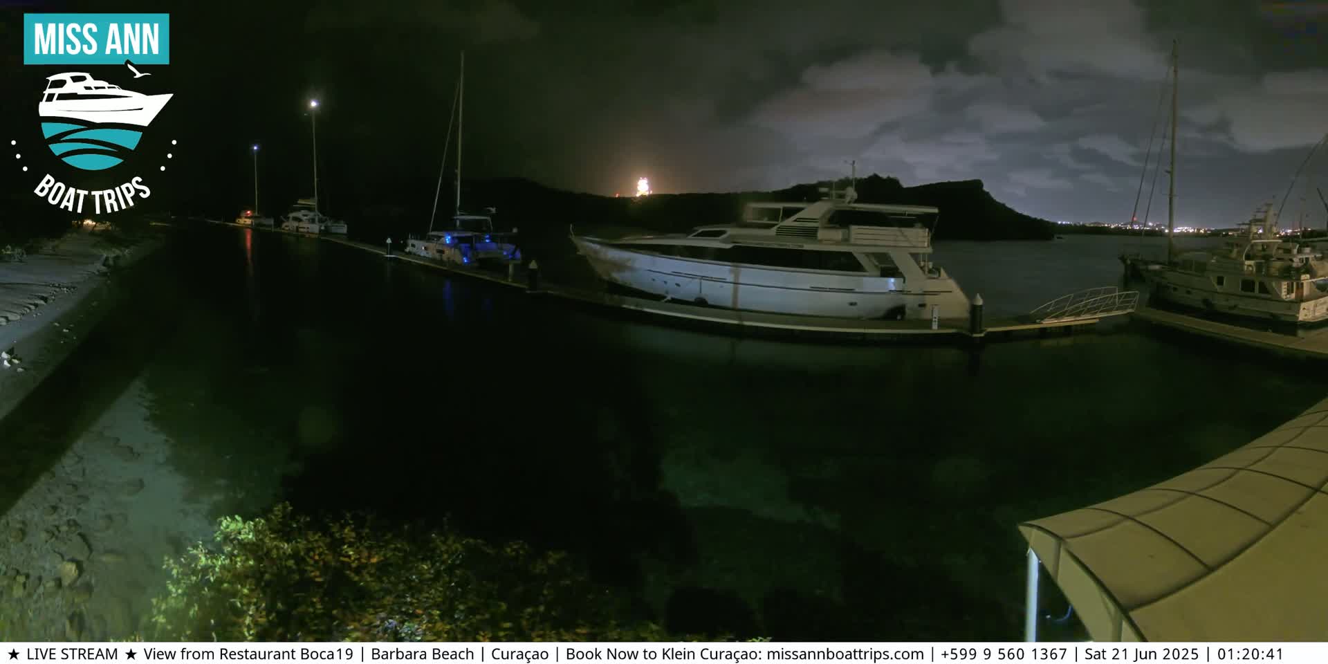 Carribean, Curacao, Santa Barbara Beach Boat Trips Live Cam - Curacao, Curaçao, Netherland