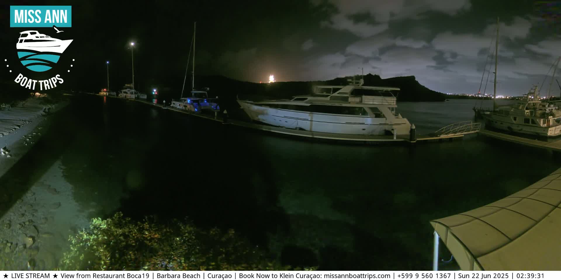 Carribean, Curacao, Santa Barbara Beach Boat Trips Live Cam - Curacao, Curaçao, Netherland