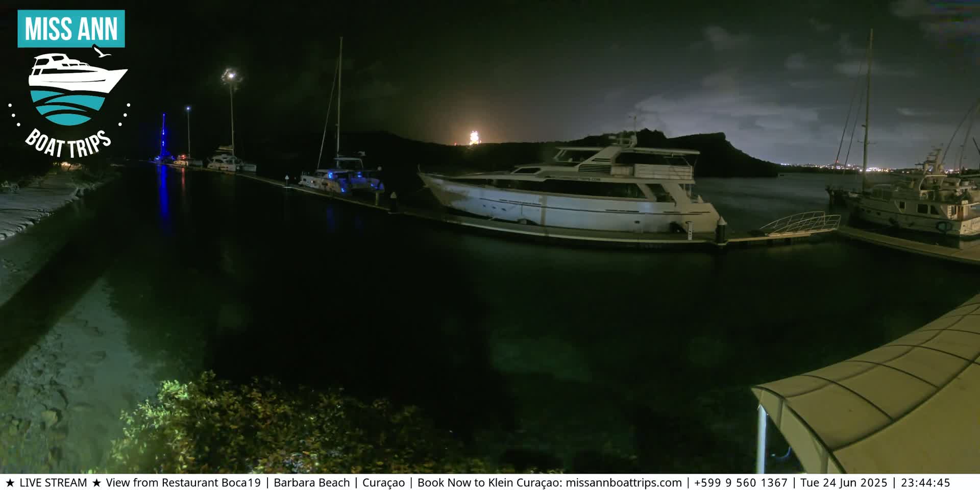Carribean, Curacao, Santa Barbara Beach Boat Trips Live Cam - Curacao, Curaçao, Netherland