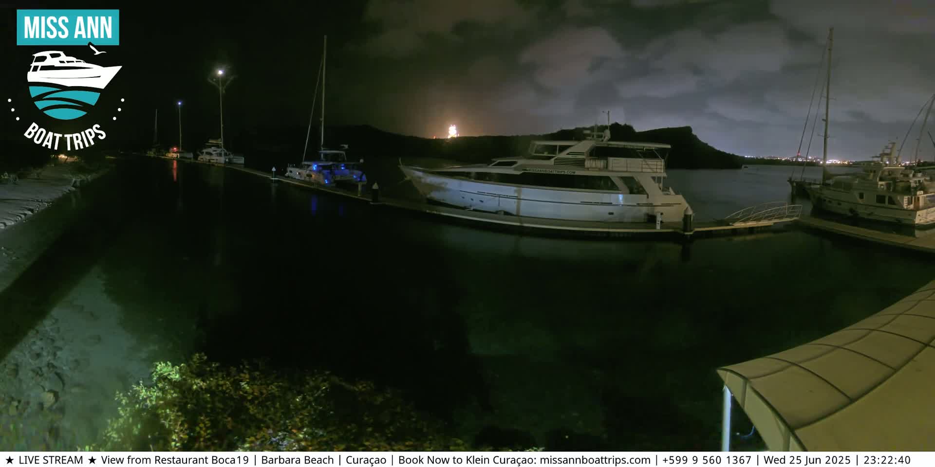 Carribean, Curacao, Santa Barbara Beach Boat Trips Live Cam - Curacao, Curaçao, Netherland