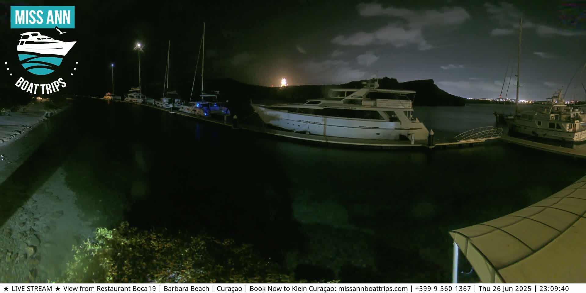 Carribean, Curacao, Santa Barbara Beach Boat Trips Live Cam - Curacao, Curaçao, Netherland