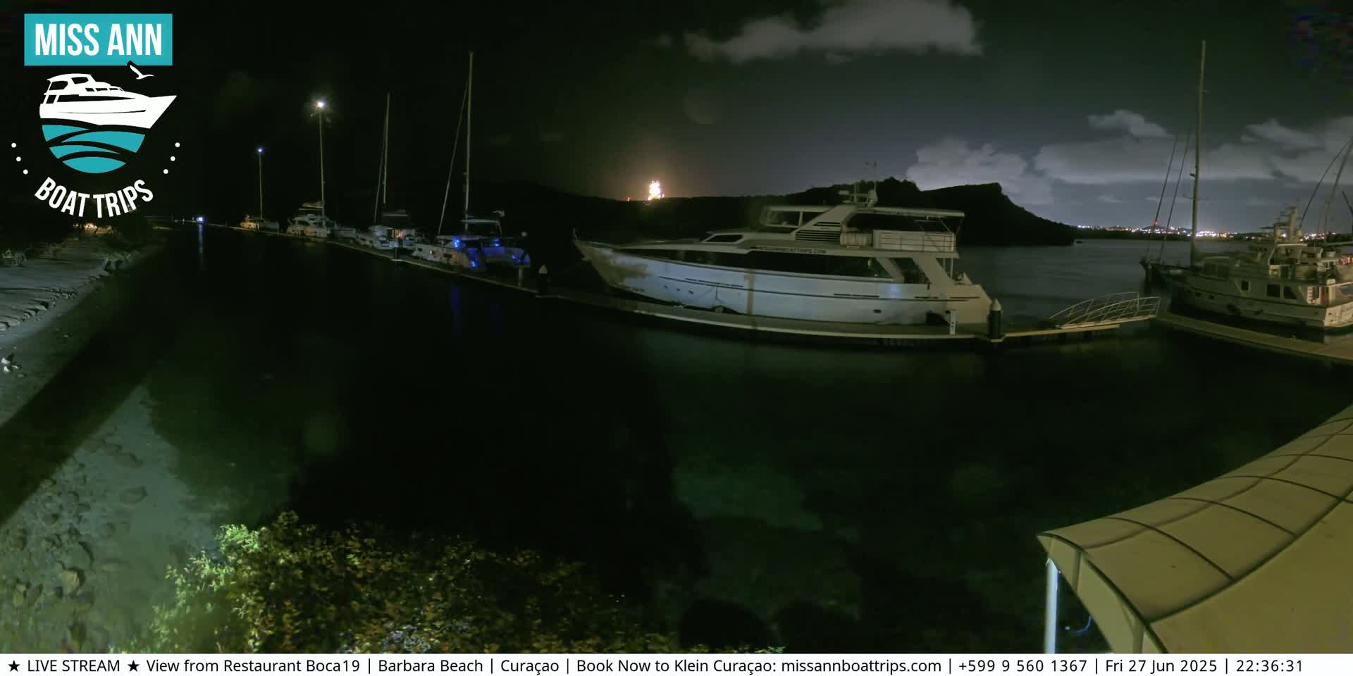 Carribean, Curacao, Santa Barbara Beach Boat Trips Live Cam - Curacao, Curaçao, Netherland