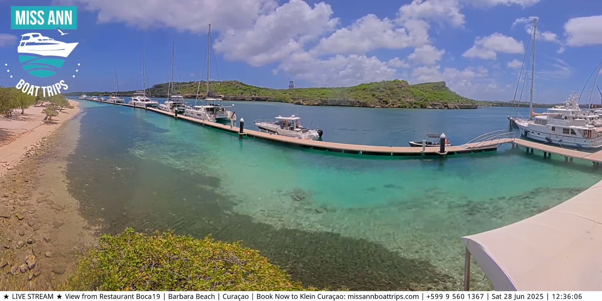 Carribean, Curacao, Santa Barbara Beach Boat Trips Live Cam - Curacao, Curaçao, Netherland