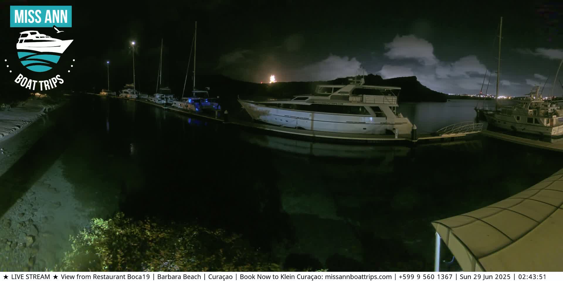 Carribean, Curacao, Santa Barbara Beach Boat Trips Live Cam - Curacao, Curaçao, Netherland