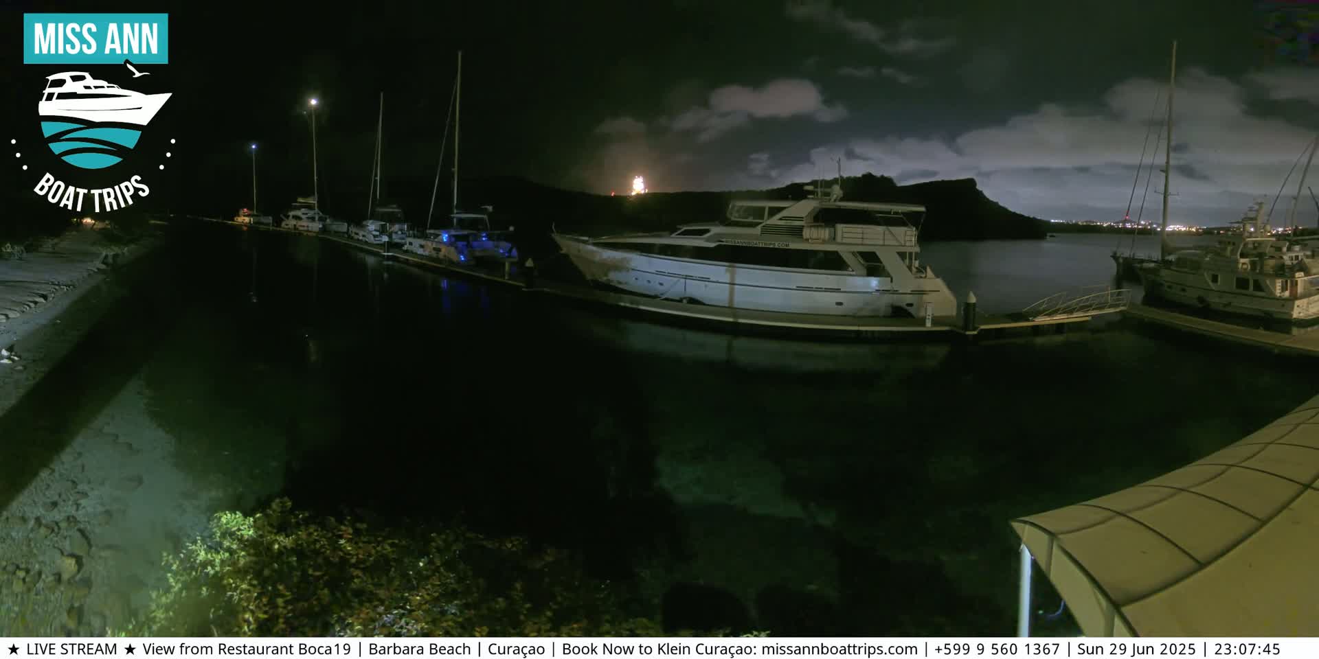 Carribean, Curacao, Santa Barbara Beach Boat Trips Live Cam - Curacao, Curaçao, Netherland