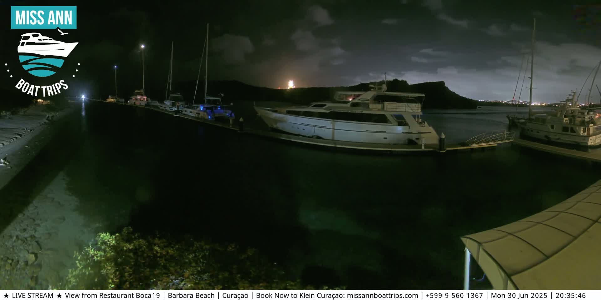 Carribean, Curacao, Santa Barbara Beach Boat Trips Live Cam - Curacao, Curaçao, Netherland