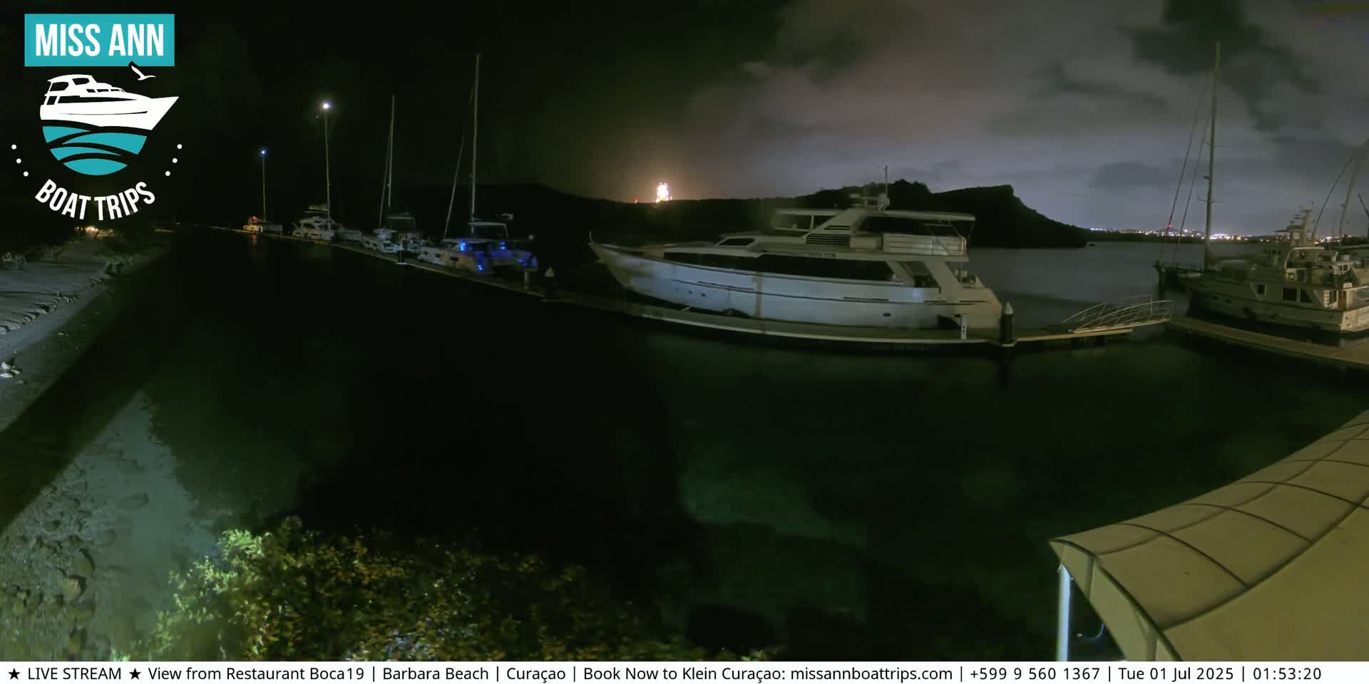 Carribean, Curacao, Santa Barbara Beach Boat Trips Live Cam - Curacao, Curaçao, Netherland