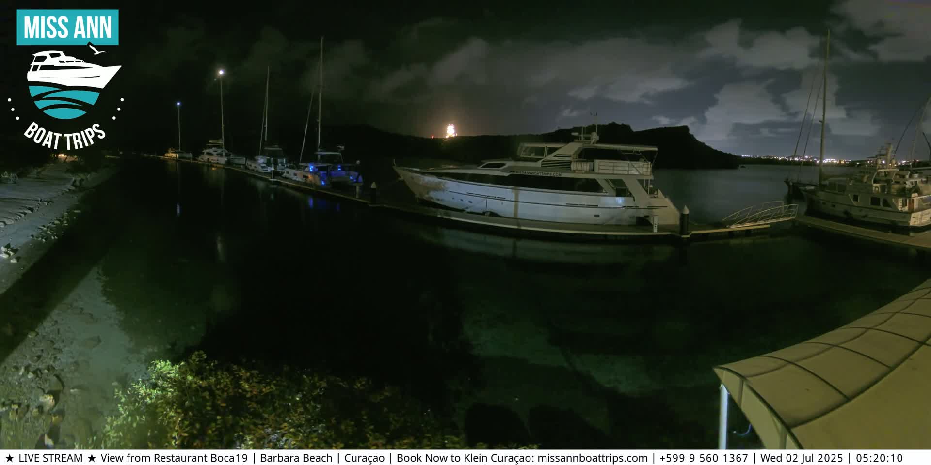 Carribean, Curacao, Santa Barbara Beach Boat Trips Live Cam - Curacao, Curaçao, Netherland