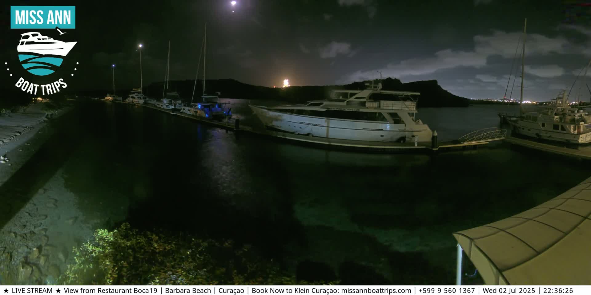 Carribean, Curacao, Santa Barbara Beach Boat Trips Live Cam - Curacao, Curaçao, Netherland