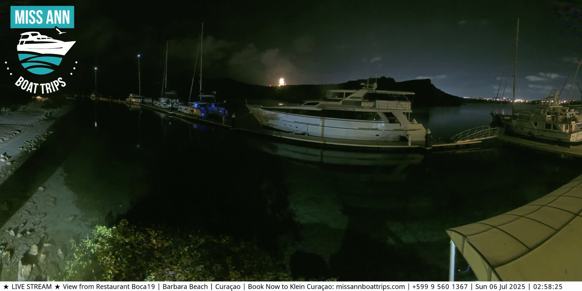 Carribean, Curacao, Santa Barbara Beach Boat Trips Live Cam - Curacao, Curaçao, Netherland