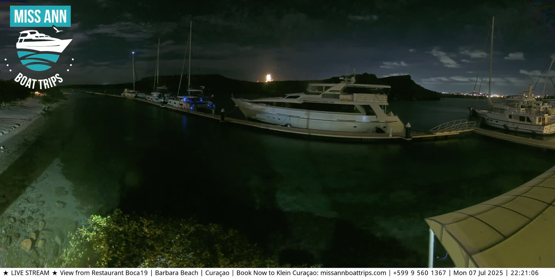 Carribean, Curacao, Santa Barbara Beach Boat Trips Live Cam - Curacao, Curaçao, Netherland