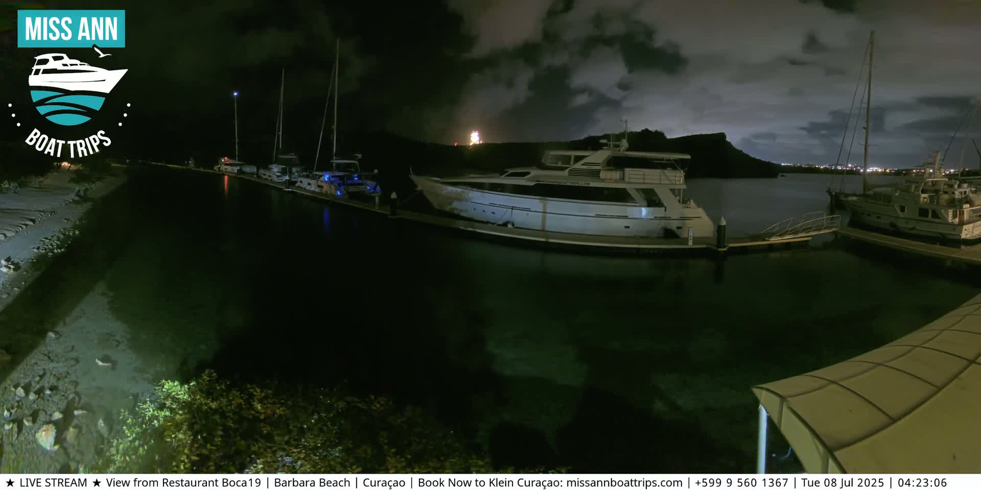 Carribean, Curacao, Santa Barbara Beach Boat Trips Live Cam - Curacao, Curaçao, Netherland