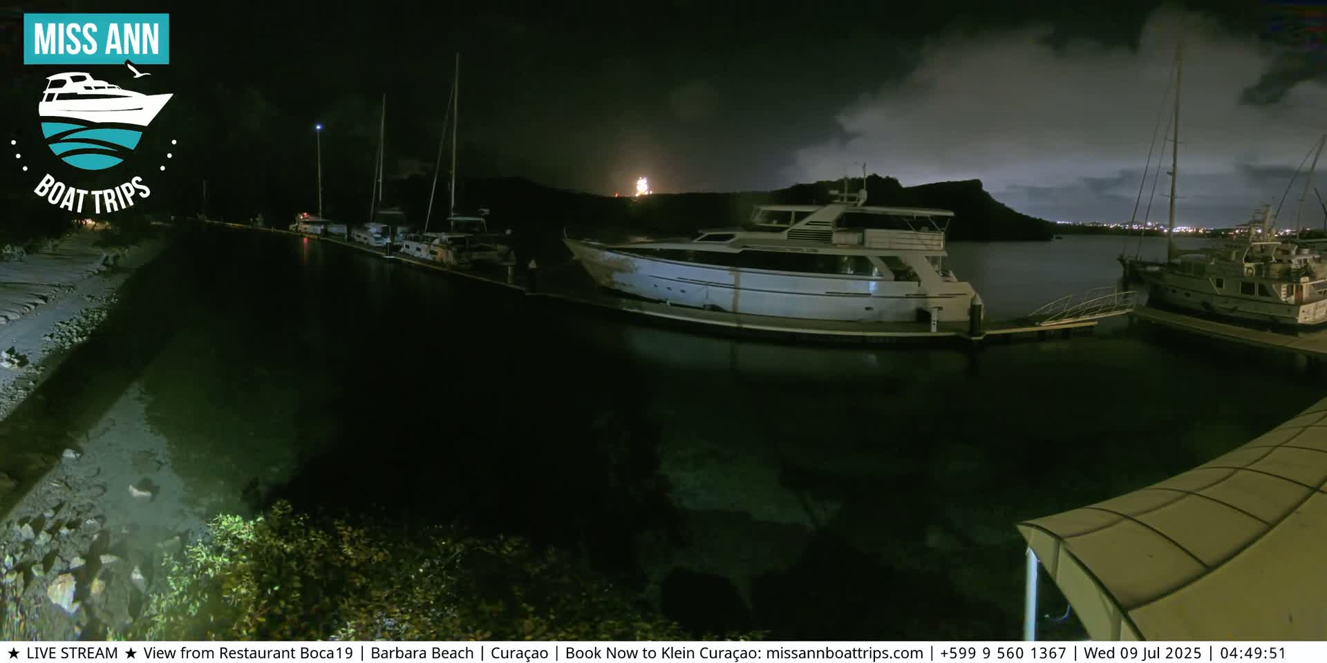 Carribean, Curacao, Santa Barbara Beach Boat Trips Live Cam - Curacao, Curaçao, Netherland