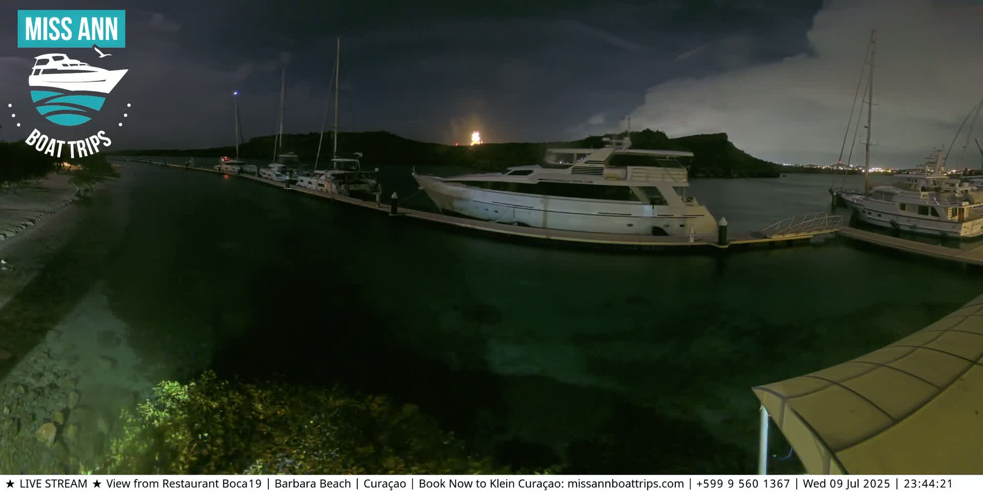 Carribean, Curacao, Santa Barbara Beach Boat Trips Live Cam - Curacao, Curaçao, Netherland