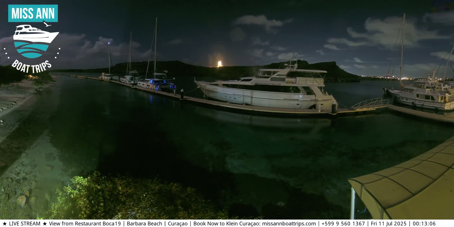 Carribean, Curacao, Santa Barbara Beach Boat Trips Live Cam - Curacao, Curaçao, Netherland