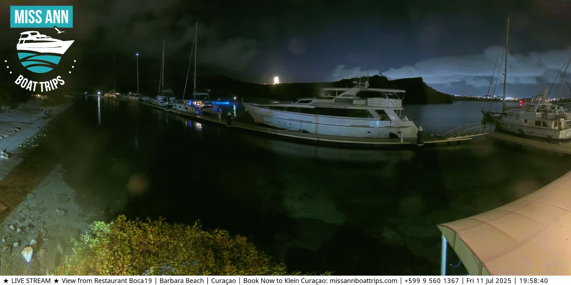 Carribean, Curacao, Santa Barbara Beach Boat Trips Live Cam - Curacao, Curaçao, Netherland