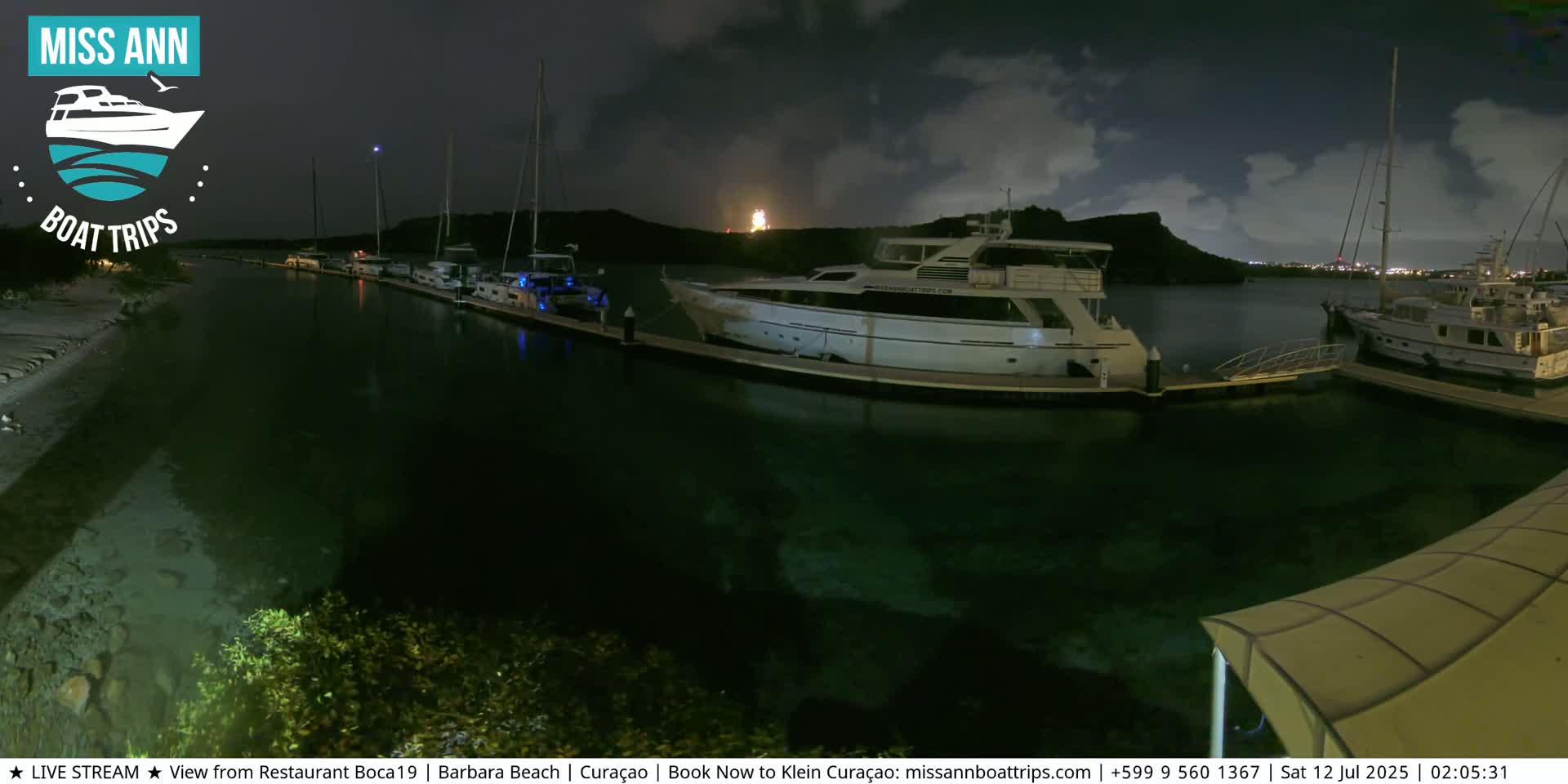 Carribean, Curacao, Santa Barbara Beach Boat Trips Live Cam - Curacao, Curaçao, Netherland
