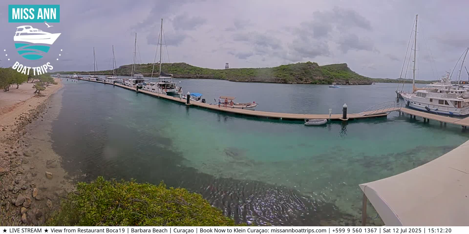 Carribean, Curacao, Santa Barbara Beach Boat Trips Live Cam - Curacao, Curaçao, Netherland