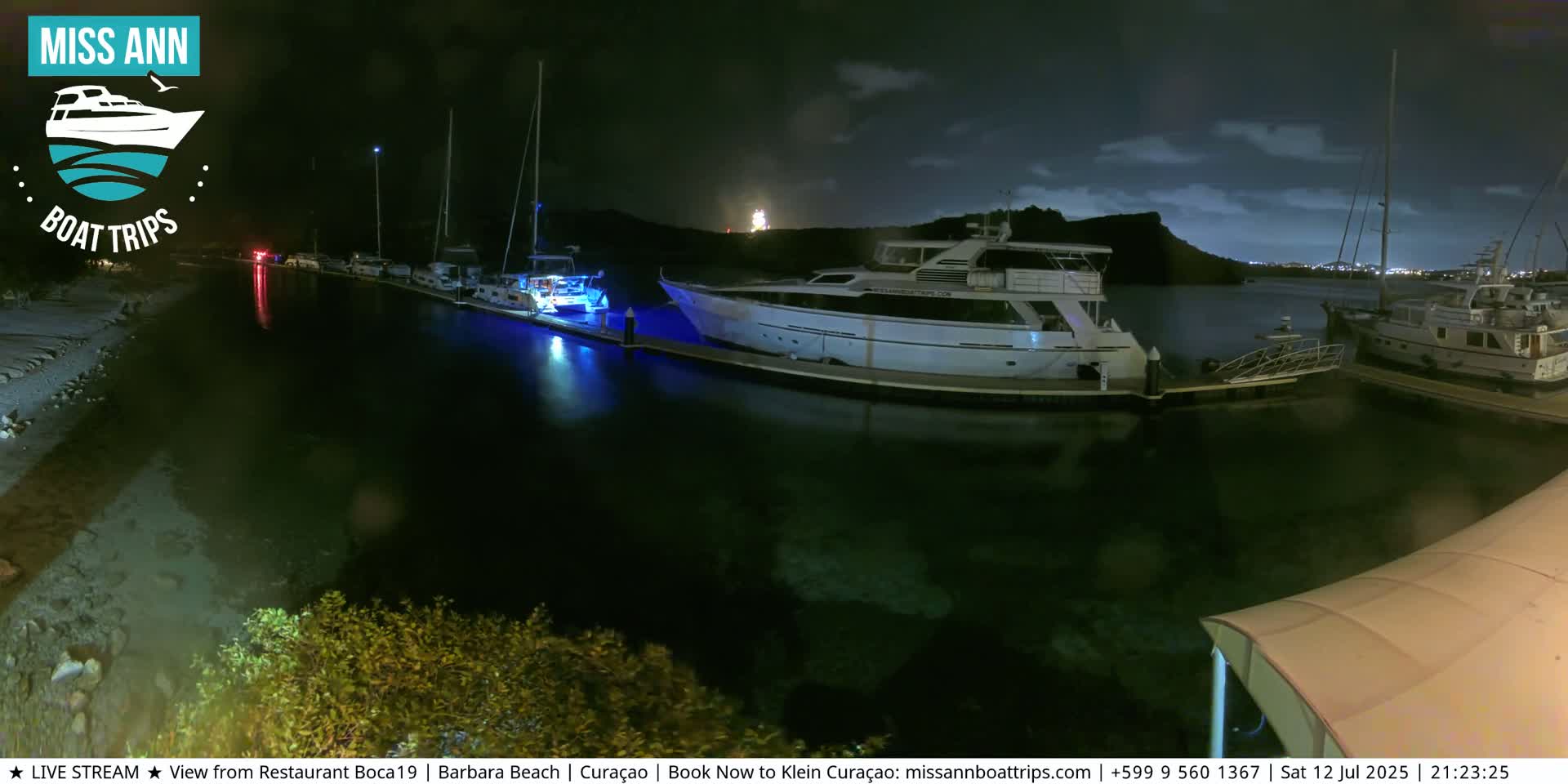 Carribean, Curacao, Santa Barbara Beach Boat Trips Live Cam - Curacao, Curaçao, Netherland