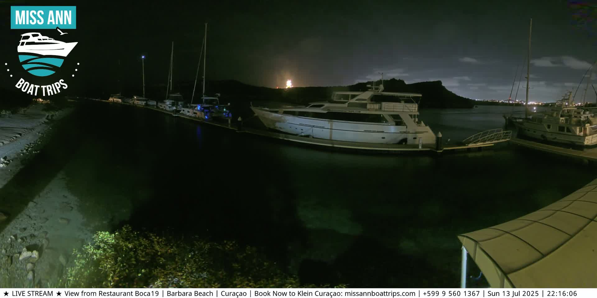 Carribean, Curacao, Santa Barbara Beach Boat Trips Live Cam - Curacao, Curaçao, Netherland